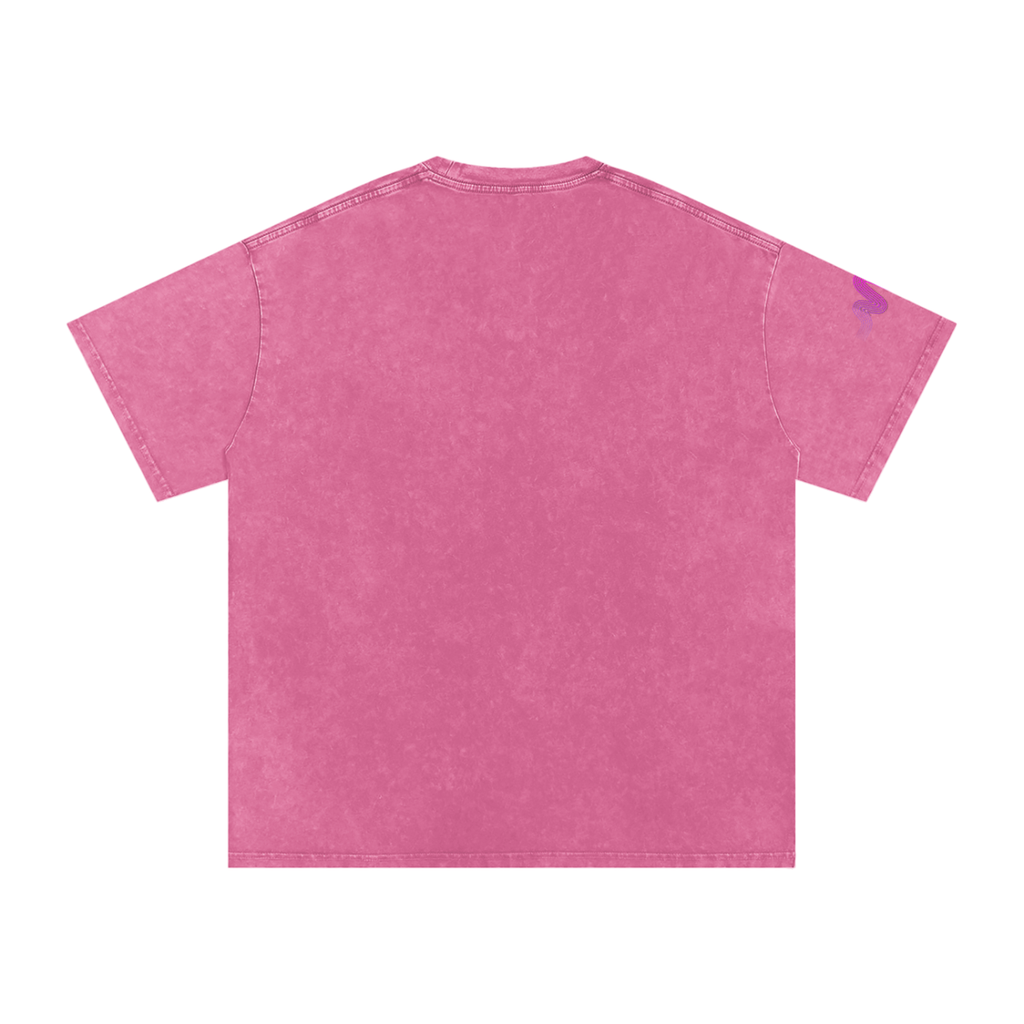 NOOP SQUAD Snow Washed Oversized Cotton T-Shirt