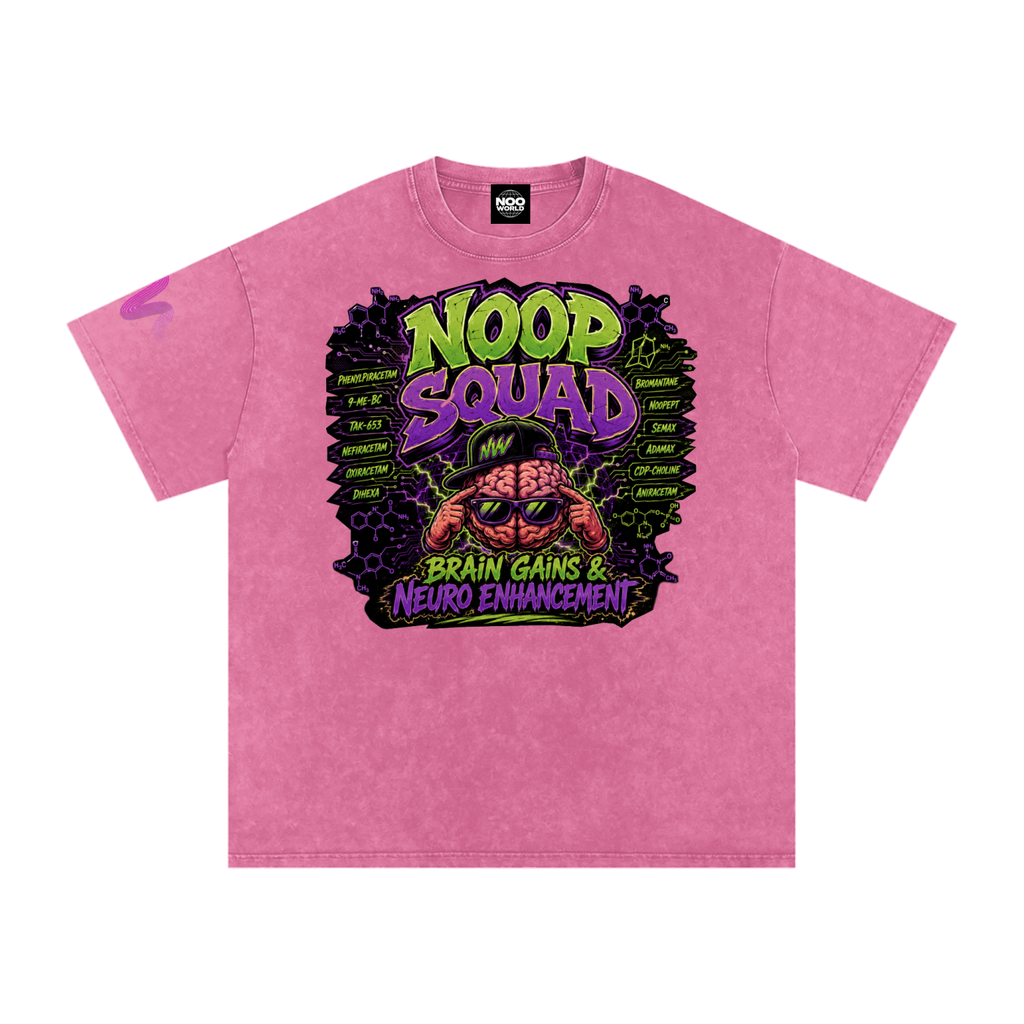 NOOP SQUAD Snow Washed Oversized Cotton T-Shirt