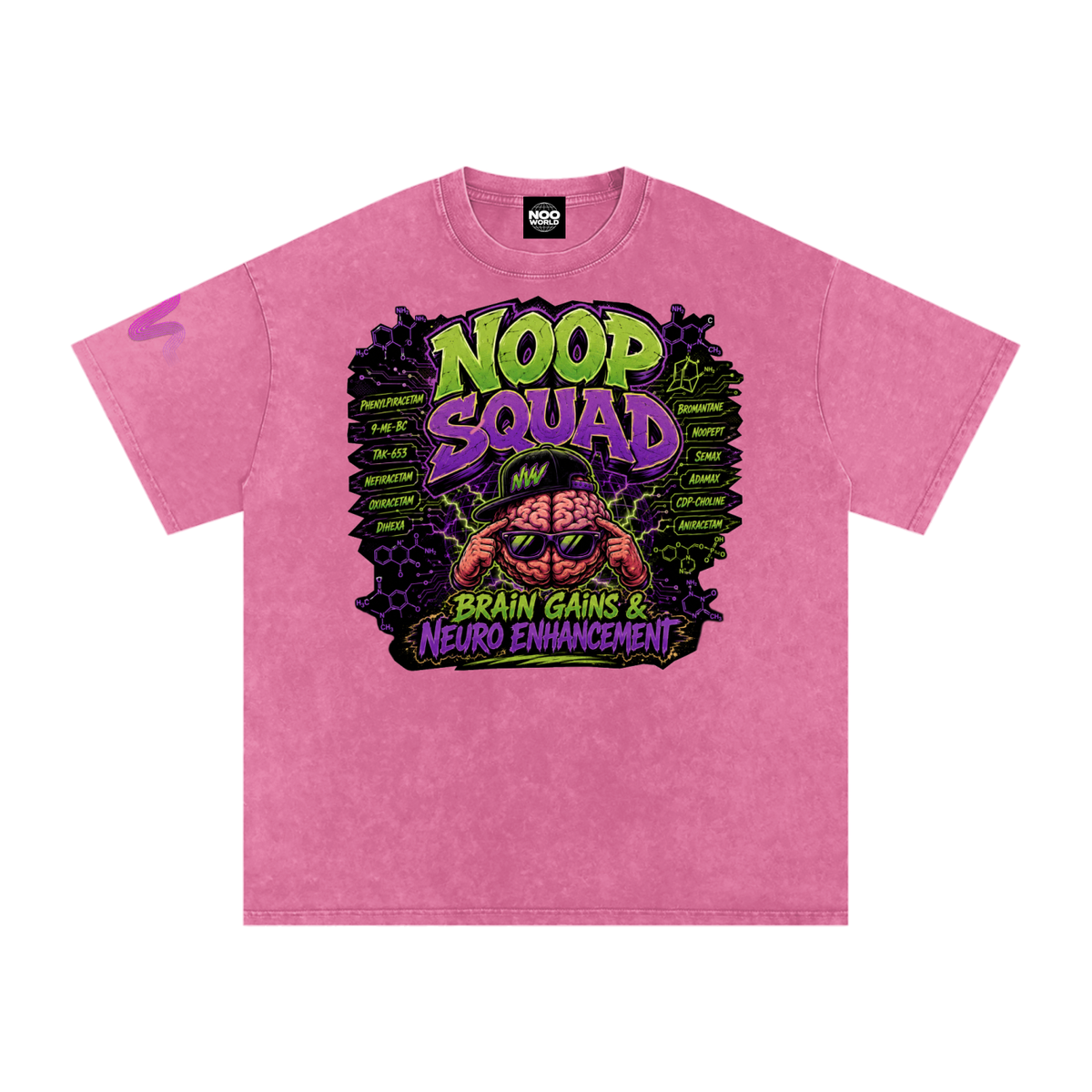 NOOP SQUAD Snow Washed Oversized Cotton T-Shirt