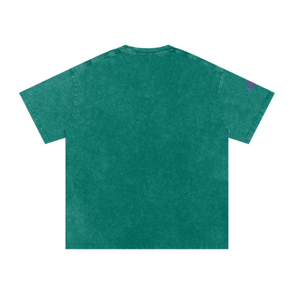 Snow Washed Oversized Cotton T-Shirt